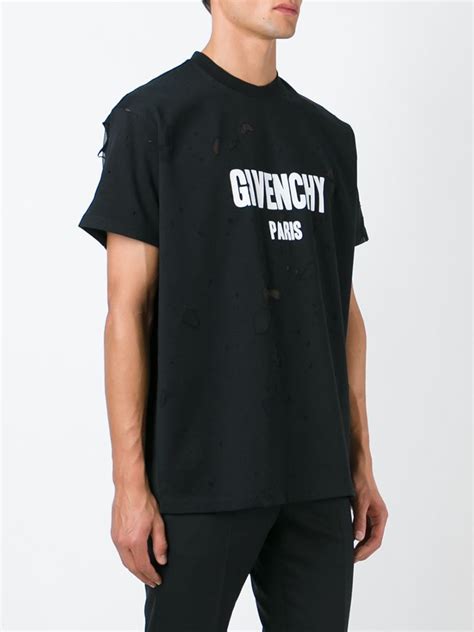 givenchy men's shirts|givenchy distressed t shirt.